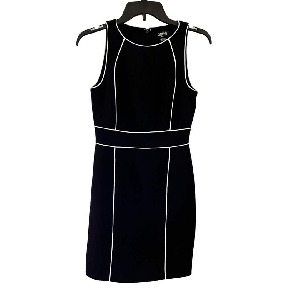 TAHARI black and white dress.